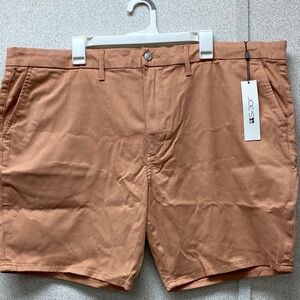 Joe's Jeans Men's Rust-Tan Flat Front Chino Shorts